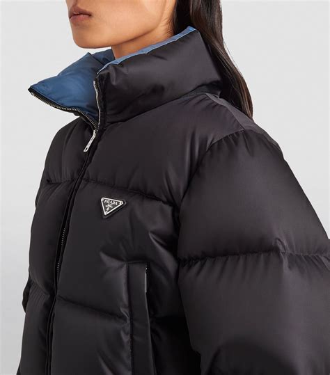 prada crop puffer|prada nylon puffer.